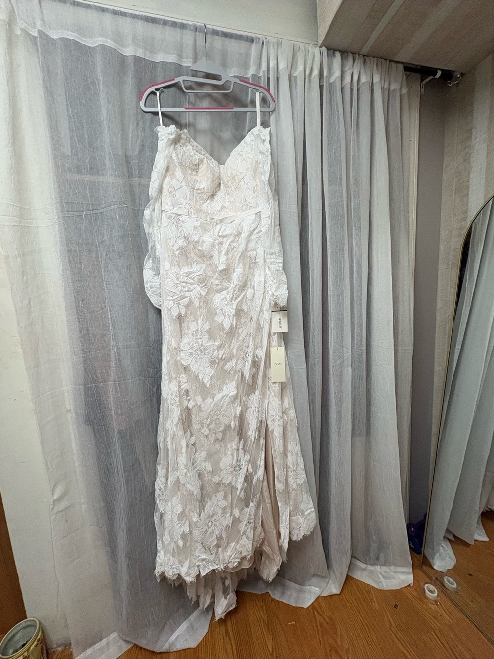 Melissa Sweet Ivory Lace Floral Bridal Gown